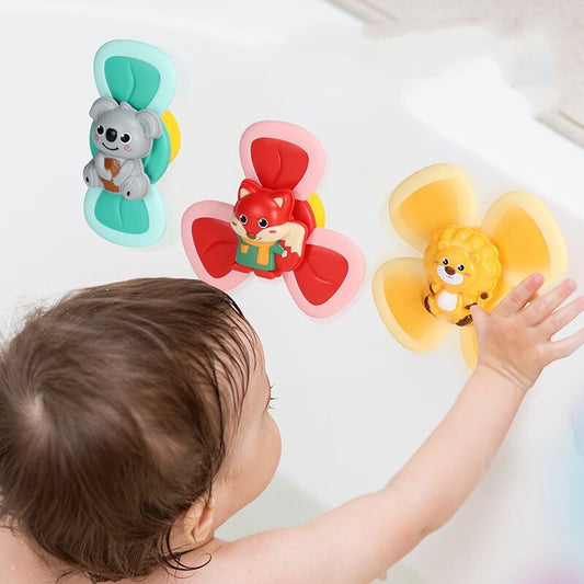 Spinning Top Baby Sucker Top Toy Creative Bath Swimming Water Toys Sucker Suction Cup Fun Game Baby Teether Toys - Zippylo