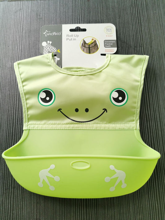 Silicone Baby Bibs Easily Wipe Clean Comfortable Soft Waterproof Bib Keeps Stains Off - Zippylo