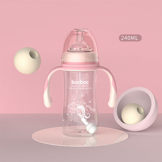 Newborn Baby Bottle Wide Caliber Pp Baby Bottle - Zippylo