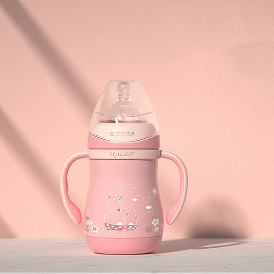 Stainless Steel Milk Bottle Straw Cup Maternal And Child Supplies - Zippylo