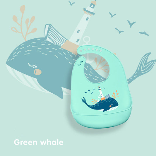 Baby Eating Silicone Bib Baby Stereo Waterproof - Zippylo