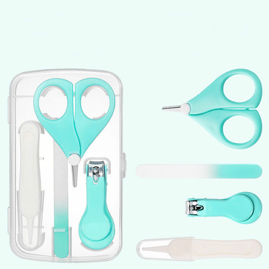 Baby Nail File Combination Set Baby Nail Clipper Four-Piece Set Baby Safety Nail Clipper - Zippylo