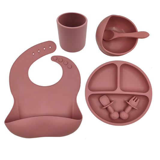 Baby Cutlery Set Silicone Bib Silicone Cup Spoon - Zippylo