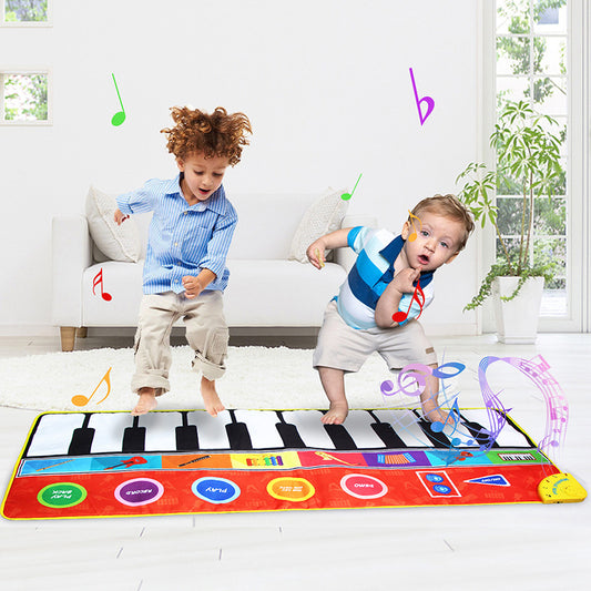148 * 60Cm Children''S Super Large Piano Music Blanket Baby Dance Blanket Music Carpet Piano Game Mat Cross Border - Zippylo