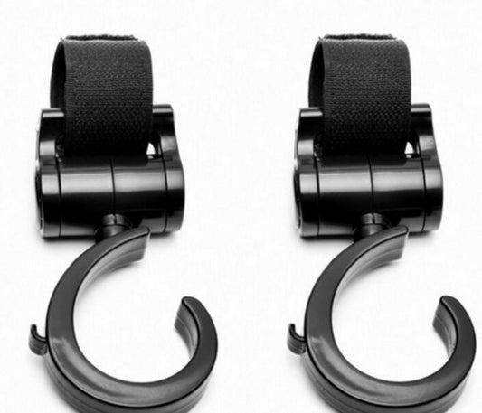 2Pcs Lot Baby Stroller Accessories 360 Basket Stroller Hook Multifunctional Baby Stroller Hooks Accessories Useful Hanger Hooks - Zippylo