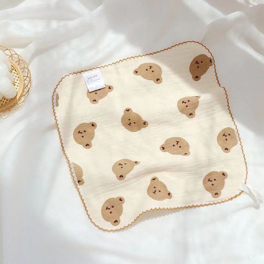 Cotton Yarn Baby Face Towel Milk Towel Baby Feeding Saliva Towel Handkerchief - Zippylo