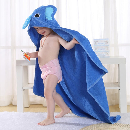 Animal Cartoon Baby Cloak Towel Cloak - Zippylo