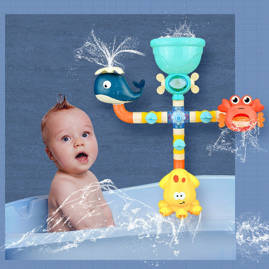 Baby Bath Toys Water Game Octopus Crab Model Faucet Shower Water Spray Toy - Zippylo