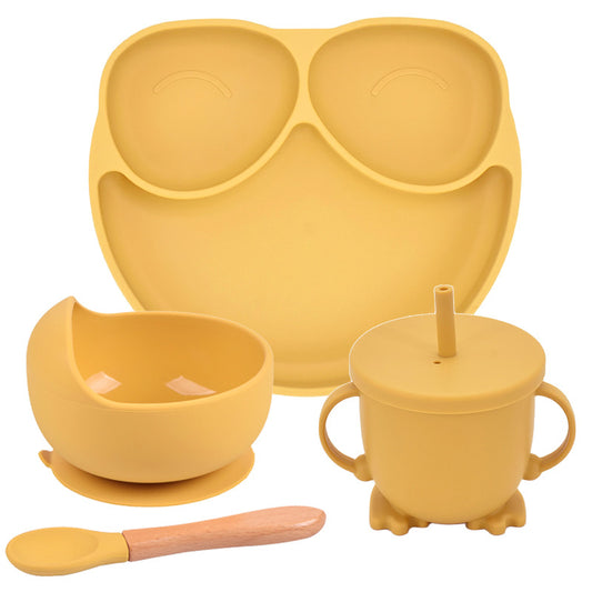 Silicone Suction Cup Dinner Plate Baby And Children'S Divided Plate Set - Zippylo