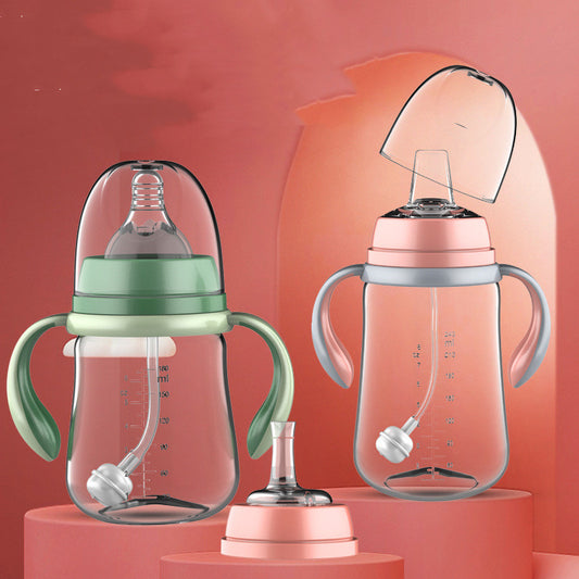 Fashion Simple Two-Color Handle Plastic Anti-Drop Bottle - Zippylo