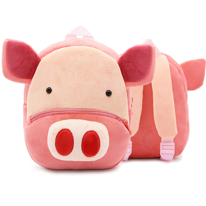 Cute Plush Backpacks Kindergarten Cartoon School Bags Children Animal Toys Bag - Zippylo