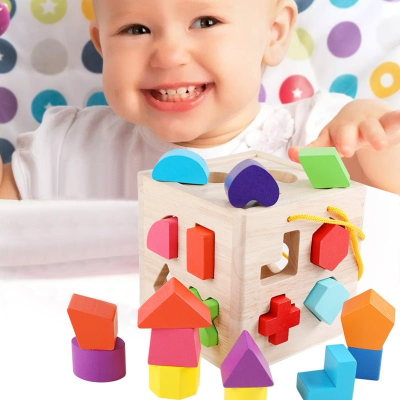 Geometric Shape Matching Baby'S Building Blocks Educational Toys - Zippylo