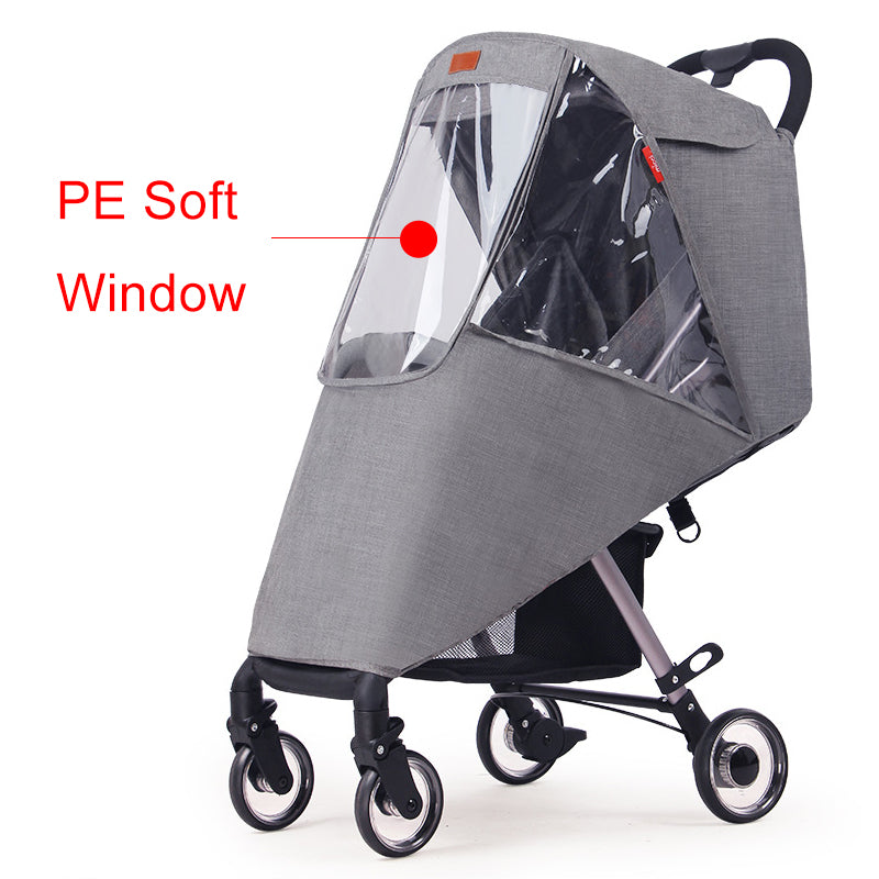 Stroller Rain Cover Baby Carriage Wind Cover Umbrella Car - Zippylo