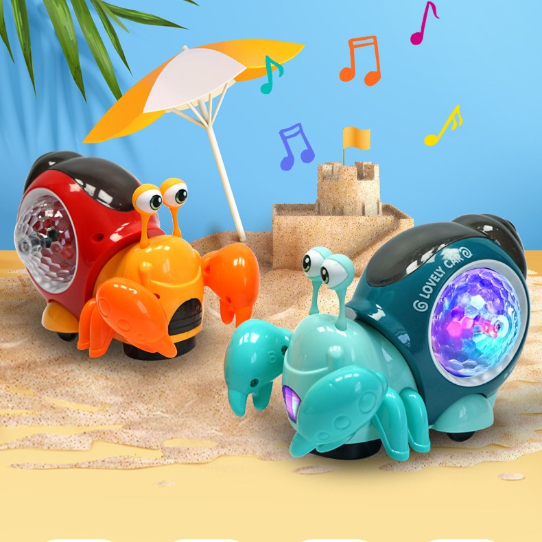 Electric Sound-Light Universal Hermit Crab Toy - Zippylo