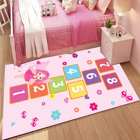 Cartoon Bedroom Floor Mat Flannel Absorbent Mat - Zippylo