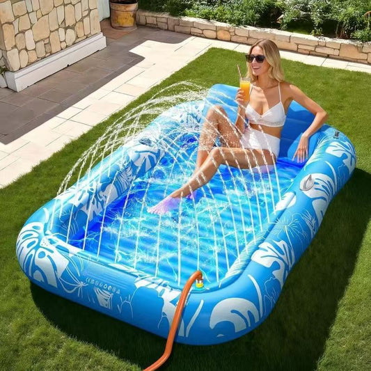 Inflatable Water Floating Drifting Dual-Use Spraying Floating Bed - Zippylo