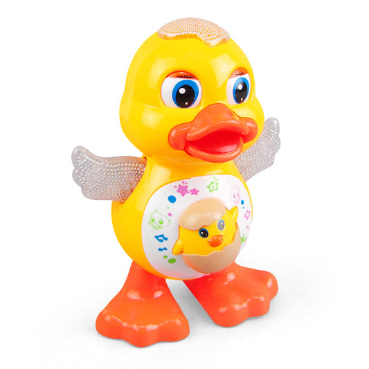 Cute Dancing Duck Educational Toy Musical Lighting Doll Interactive Kids Gift - Zippylo