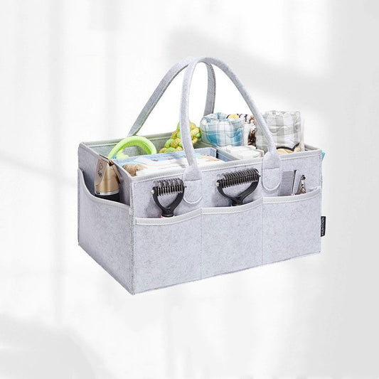 Diaper Mummy Diapers Sundries Felt Handbag Storage Bag - Zippylo