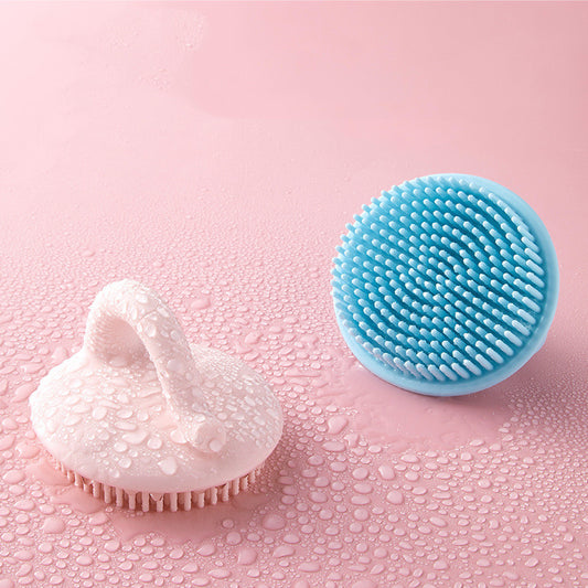 Baby Shower Brush To Remove Dandruff Silicone Scrubbing Cotton Shampoo Artifact - Zippylo