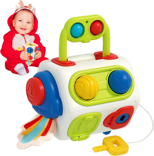 9 In 1 Busy Cube Baby & Toddler Toys Montessori Sensory Toys For Toddlers 1 2 3 Year Old Fidget Busy Board Learning Toys - Zippylo
