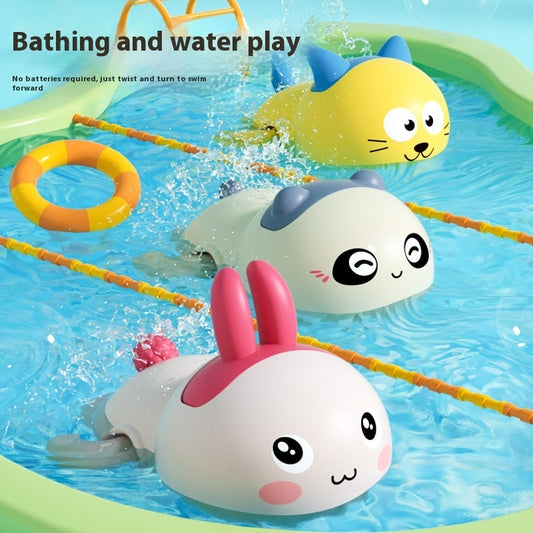 Baby Bath Clockwork Little Duck Floating Water Toys - Zippylo