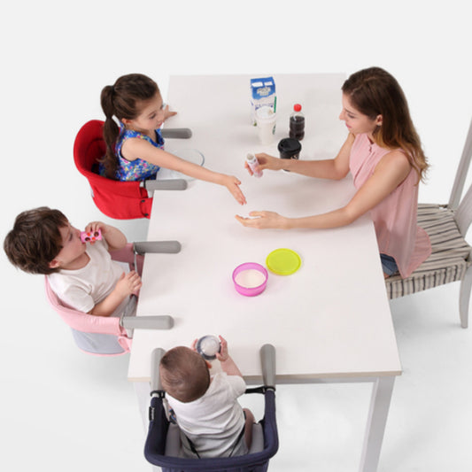Portable Foldable Baby Highchair Safety Belt Infant Feeding Chair Booster Seat Harness Dinner Lunch Washable Hook-On Chair - Zippylo