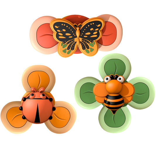 Suction Cup Spinning Top Children'S Toys Bath Toys Can Bite Babies Infants 6 Months-3 Years Old - Zippylo